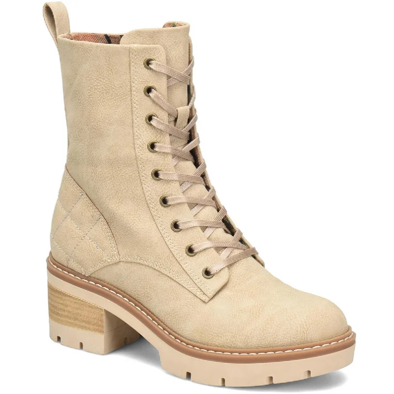 B.O.C. Womens MALIKA Faux Suede Lace up Mid-Calf Boots