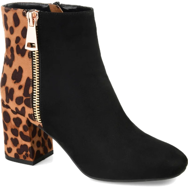 Journee Collection Womens Sarah Mixed Media Booties Ankle Boots