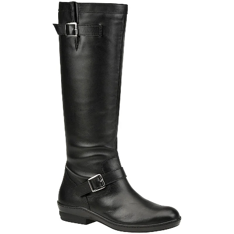 David Tate Womens Della Leather Knee High Riding Boots