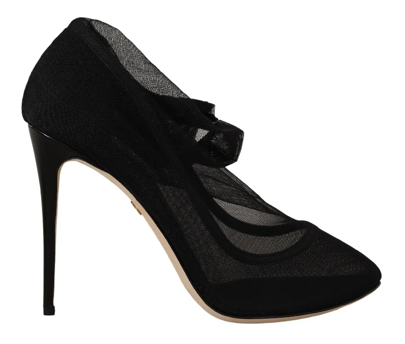 Dolce & Gabbana Elegant Stretch Sock Boot Women's Pumps