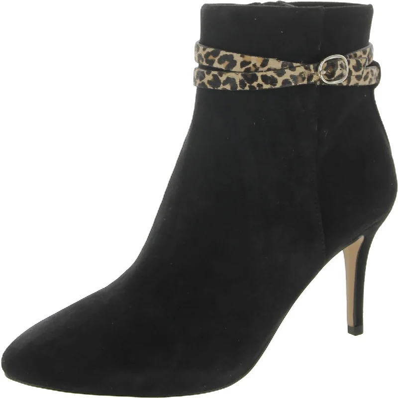 Essex Lane Womens Kami Suede Stiletto Ankle Boots