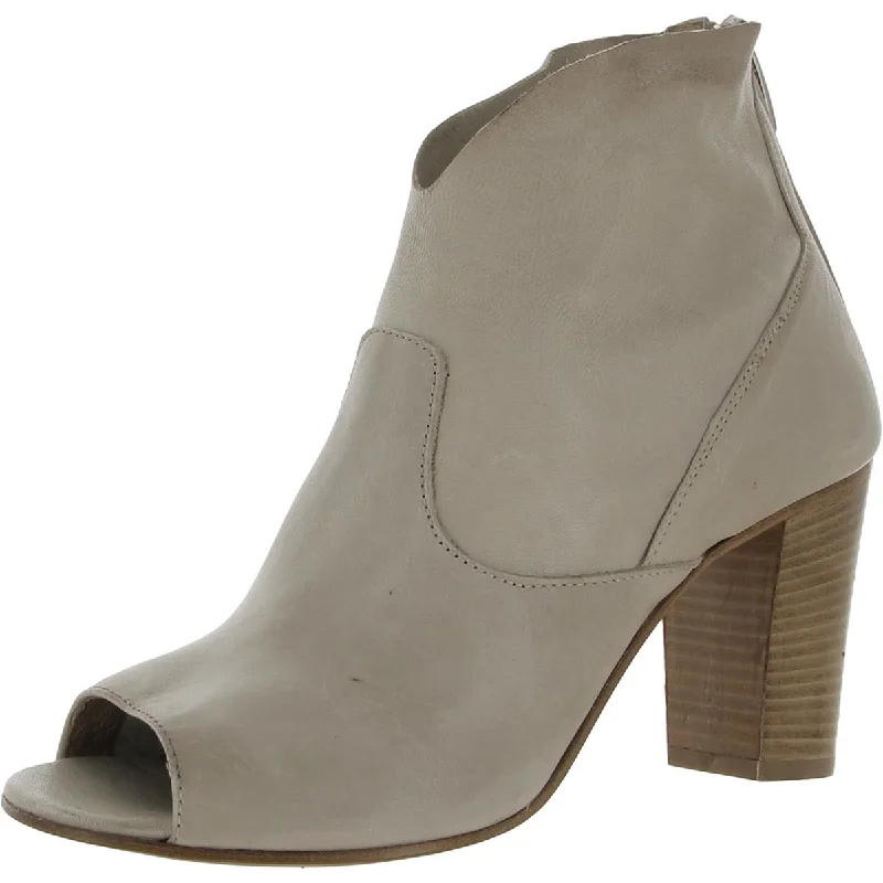 Cordani Womens Balero Leather Peep Toe Ankle Boots