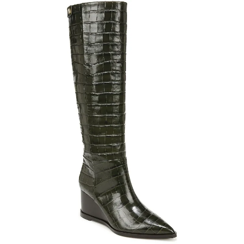Franco Sarto Womens Estella Leather Knee-High Boots