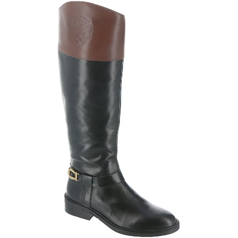 Vince Camuto Womens Amanyir Leather Knee-High Boots