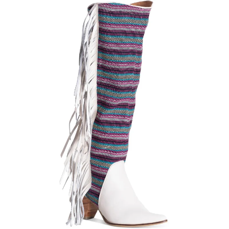 Silvia Cobos Womens Leather Pointed Toe Cowboy, Western Boots
