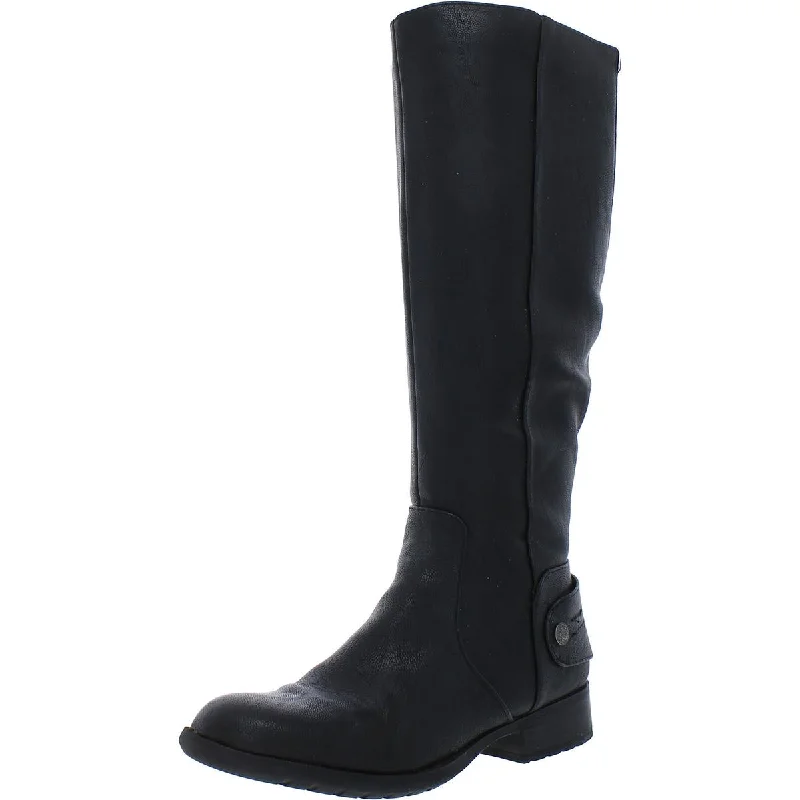 LifeStride Womens Xandy Faux Leather Tall Riding Boots