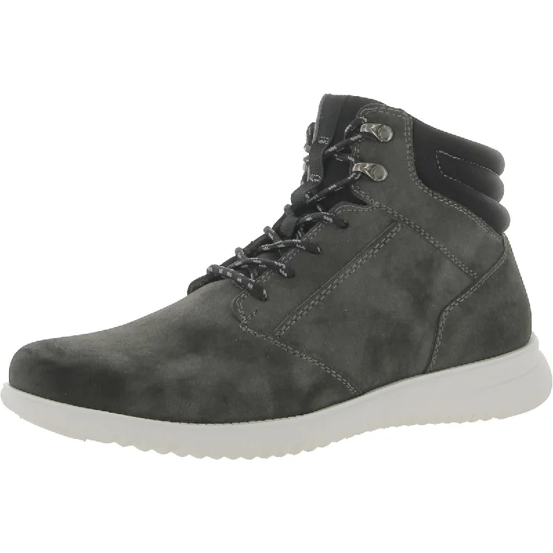 Unlisted Kenneth Cole Mens Nio Faux Suede Lace-Up Ankle Boots