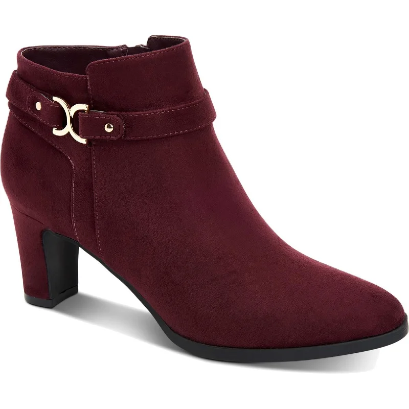 Charter Club Womens Pixxy Solid Booties Dress Boots