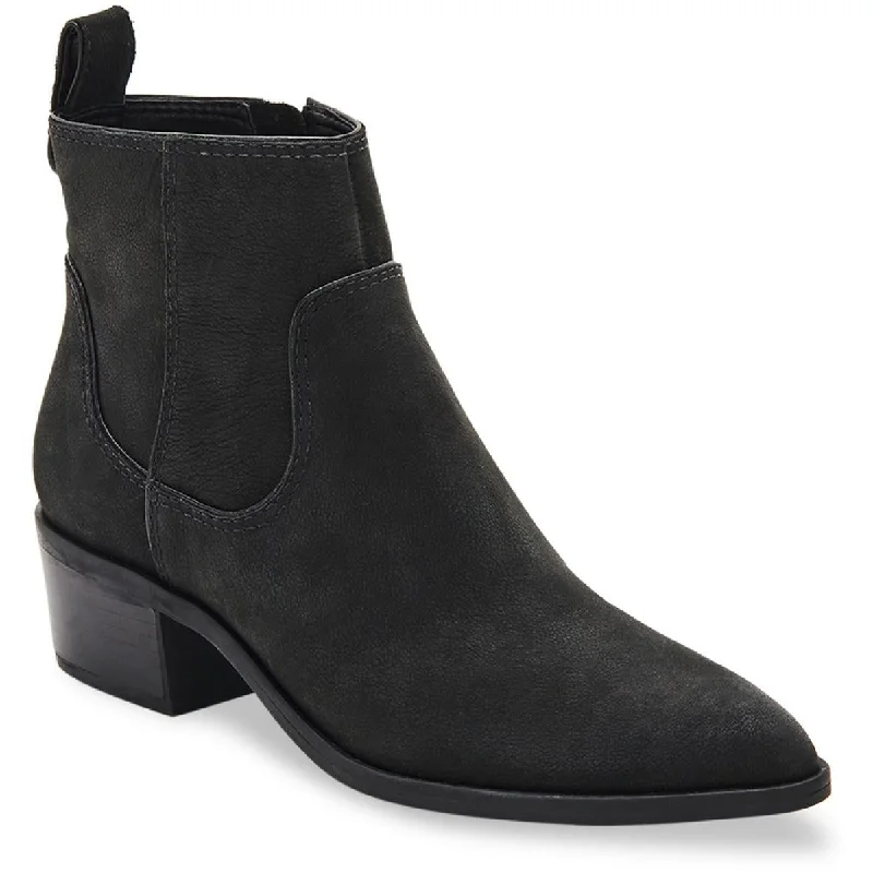 Dolce Vita Womens Bhfo Suede Pointed Toe Ankle Boots
