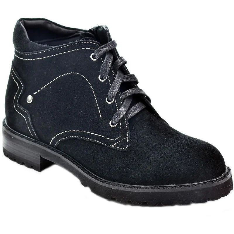 David Tate Womens Dee Suede Lace-Up Ankle Boots