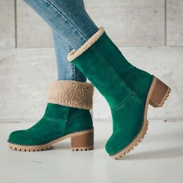 Wholesale women winter snow lamb short boots (HH8021）