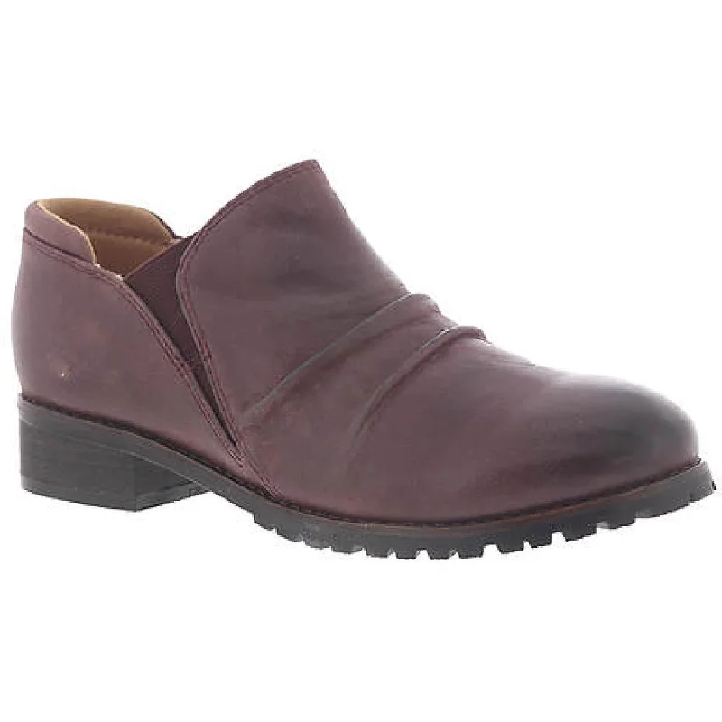 SoftWalk Womens Mara Leather Memory Foam Ankle Boots