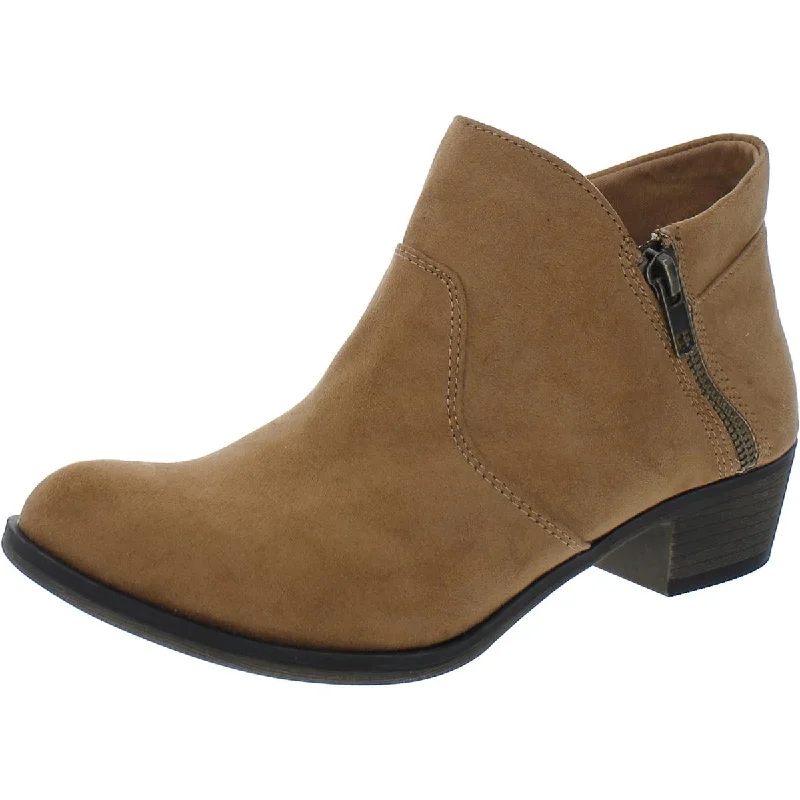 Sun + Stone Womens Leather Laceless Ankle Boots