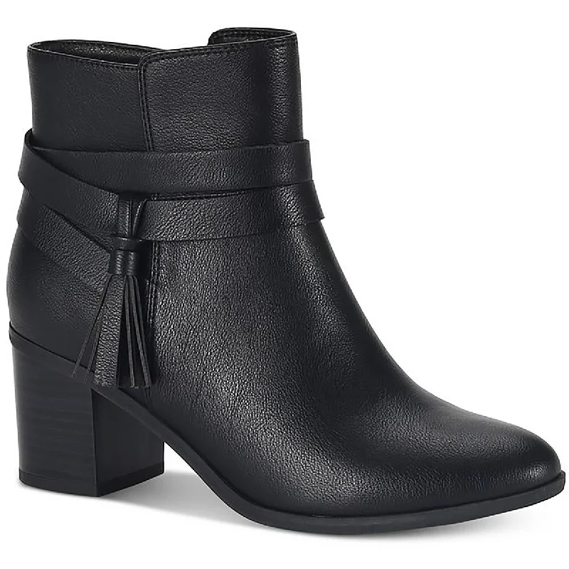 Style & Co. Womens CATRIONA Comfort Insole Faux Leather Ankle Boots