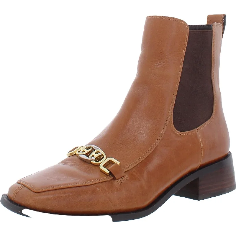 Sam Edelman Womens Torance Leather Square Toe Chelsea Boots