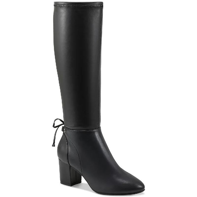 Charter Club Womens Mayviss Faux Leather Mid-Calf Boots