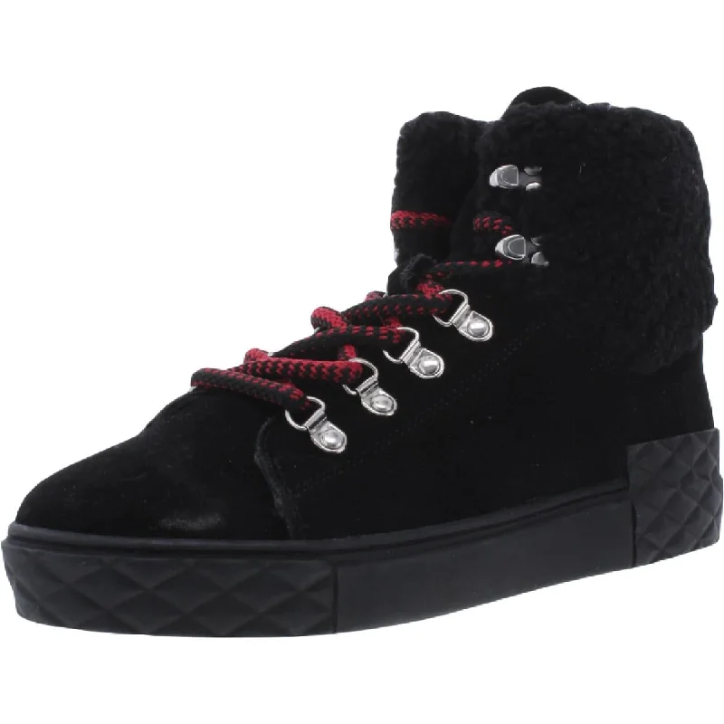 Marc Fisher LTD Womens Davie Suede Faux Fur Winter Boots