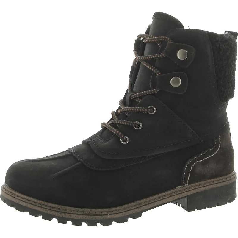 Aqua College Womens Leather Warm Winter & Snow Boots