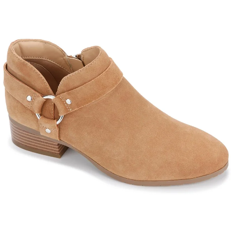 Kenneth Cole Reaction Womens Side Skip Padded Insole Block Heel Chelsea Boots