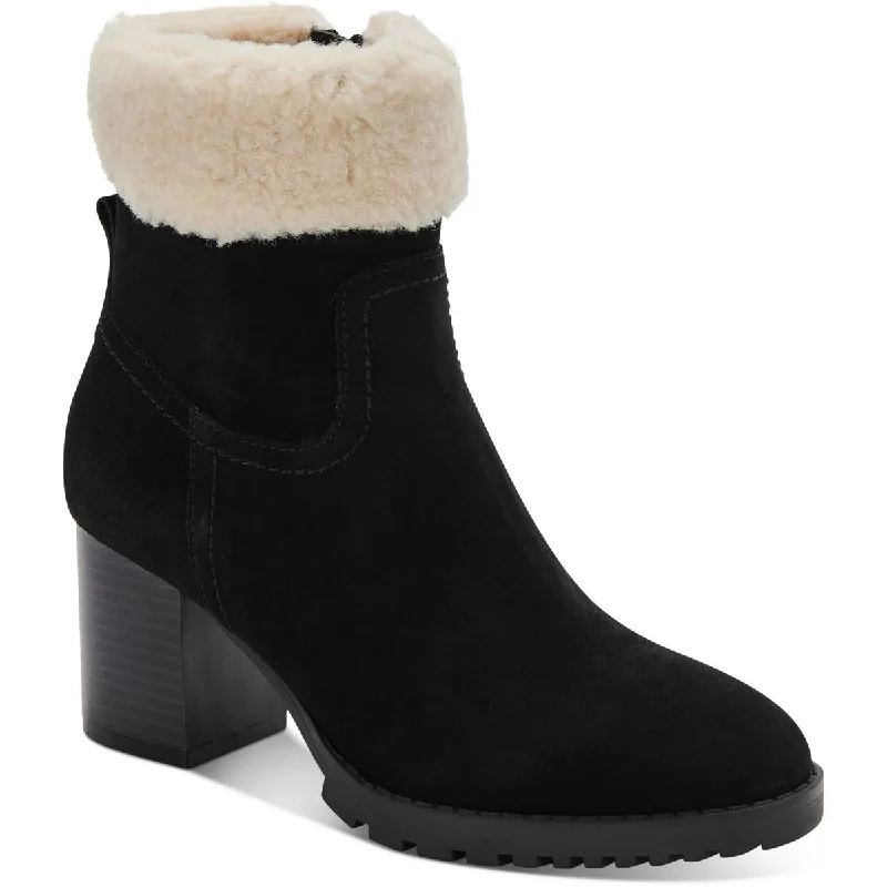 Blondo Womens TIA Leather Faux Fur Winter & Snow Boots