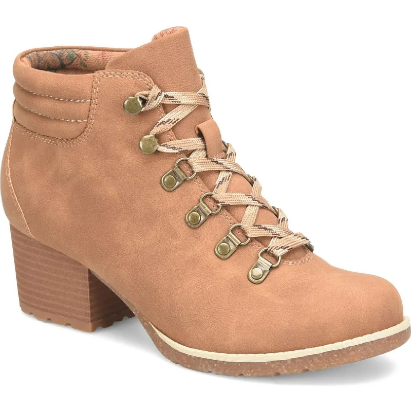 B.O.C. Womens Alder Block Heel Round Toe Ankle Boots