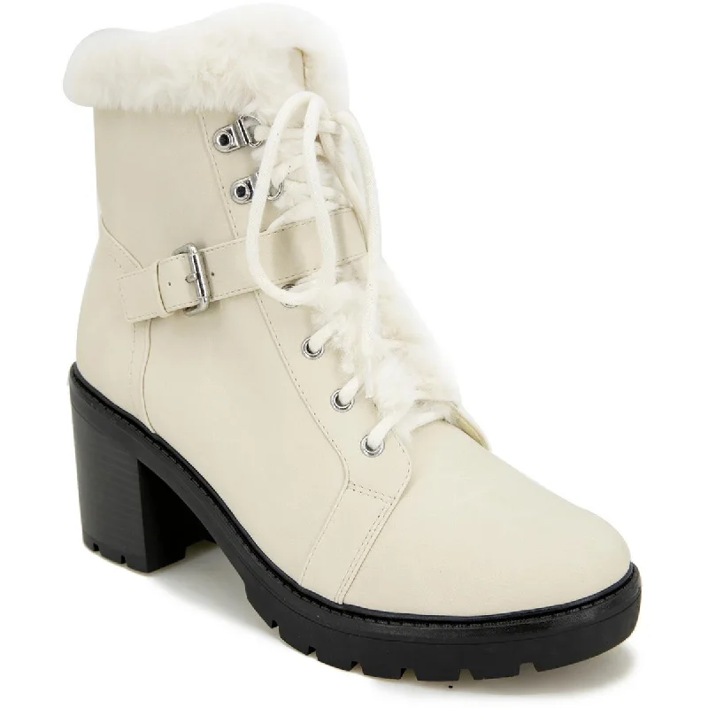 Esprit Womens Elaine Leather Lace Up Ankle Boots