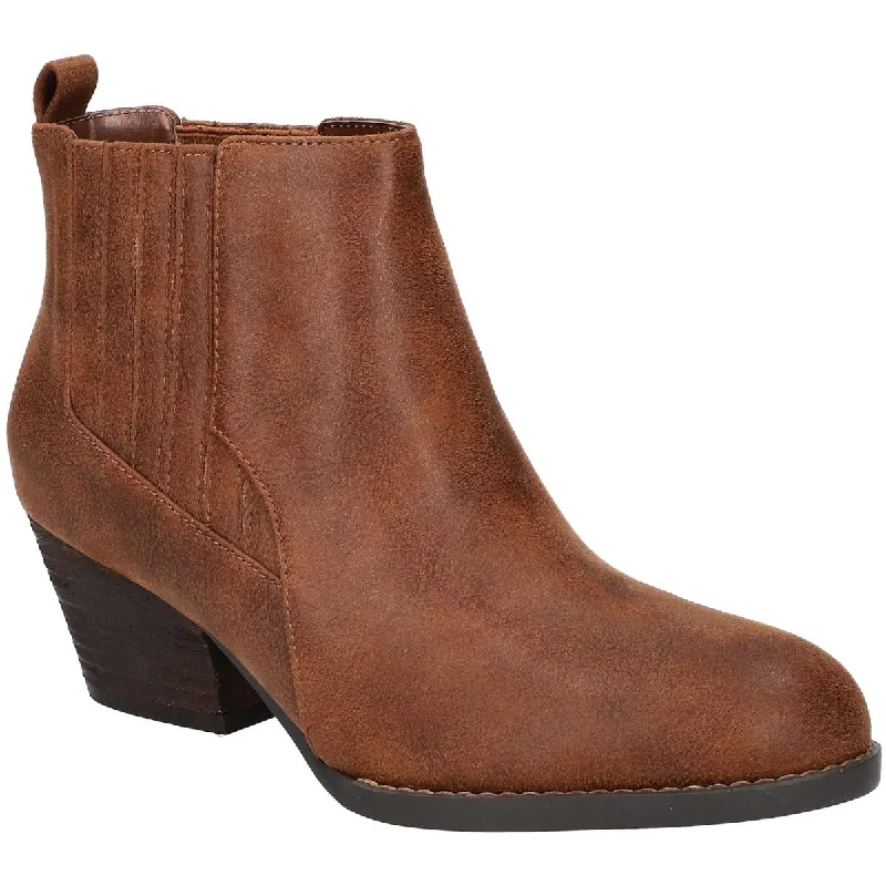 Bella Vita Womens LOU Leather Pull On Ankle Boots