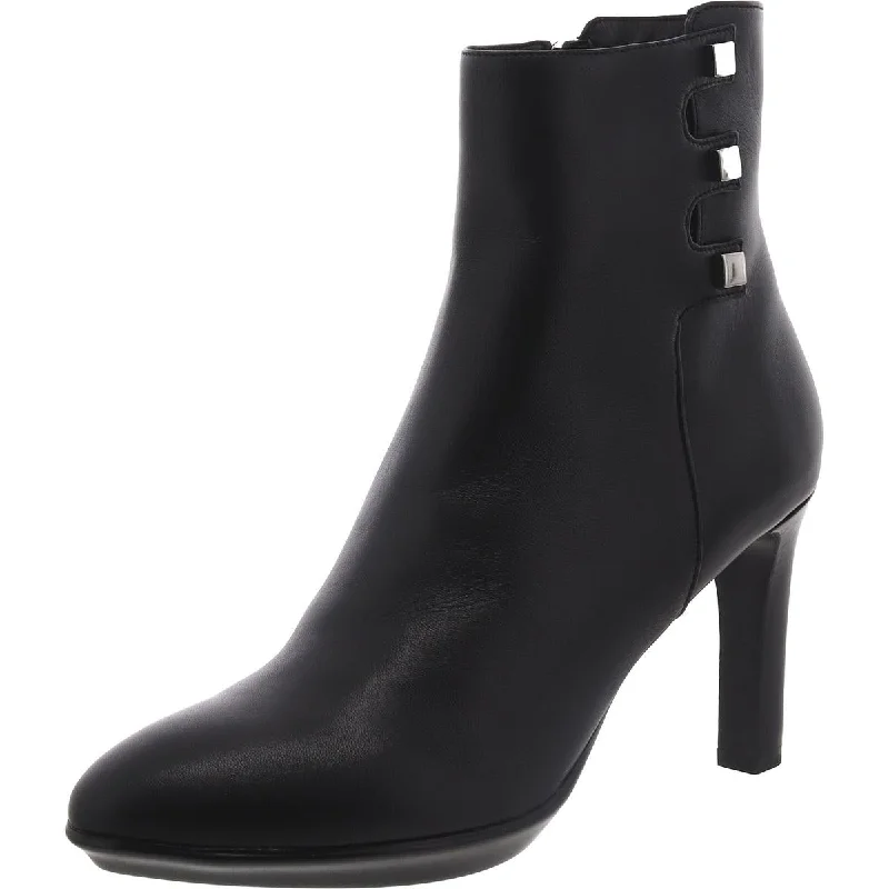 Aquatalia Womens Romea Leather Embellished Mid-Calf Boots