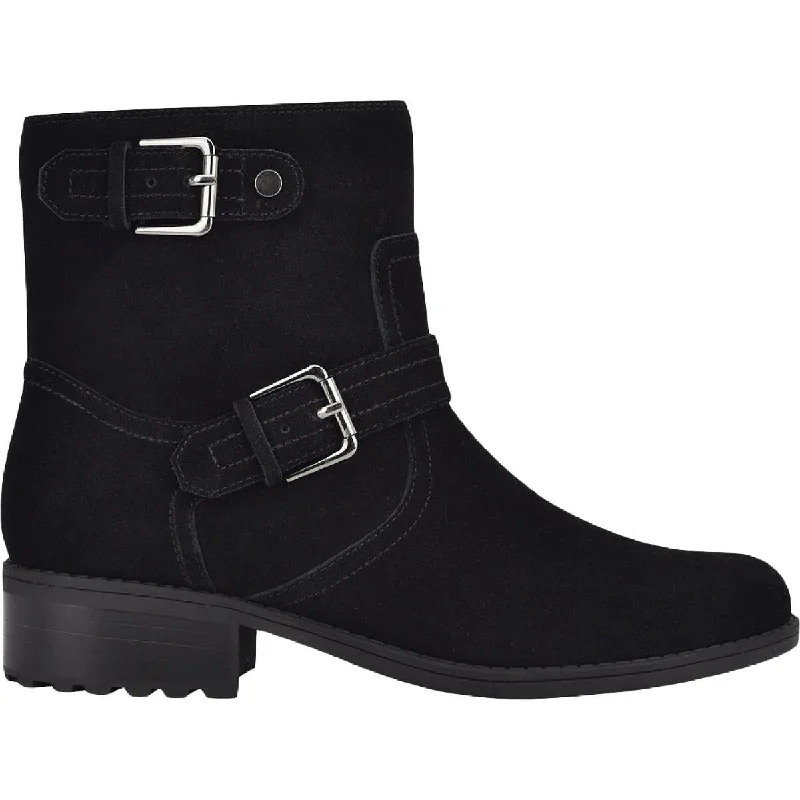 Easy Spirit Rella Women's Leather Belted Round Toe Ankle Boot