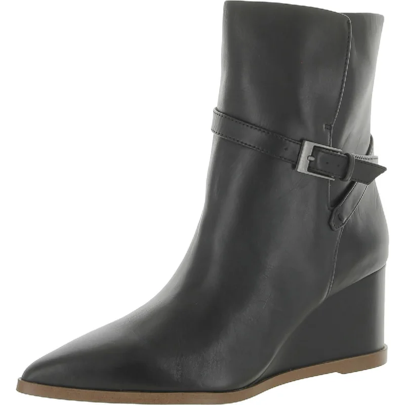 Sarto Franco Sarto Womens Emina Buckle Pointed Toe Ankle Boots