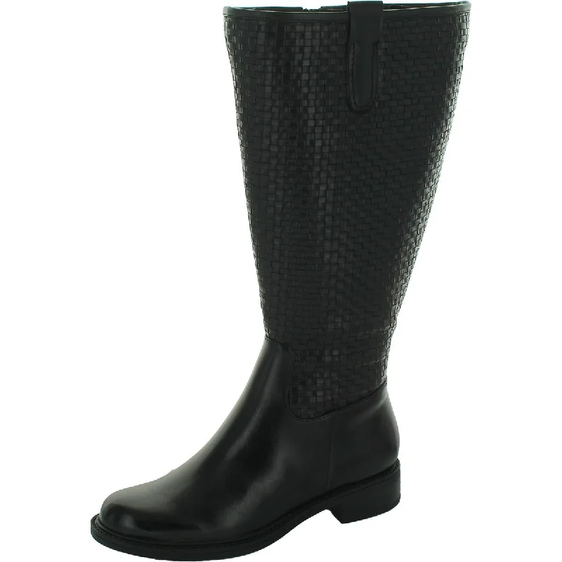 David Tate Womens Quest Woven Round Toe Knee-High Boots