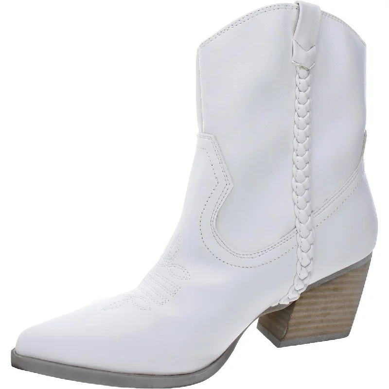 DV By Dolce Vita Womens Karyn Faux Leather Cowboy, Western Boots