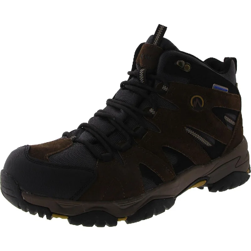 Nevados Womens Yuma Mid Suede Mixed Media Work & Safety Boots