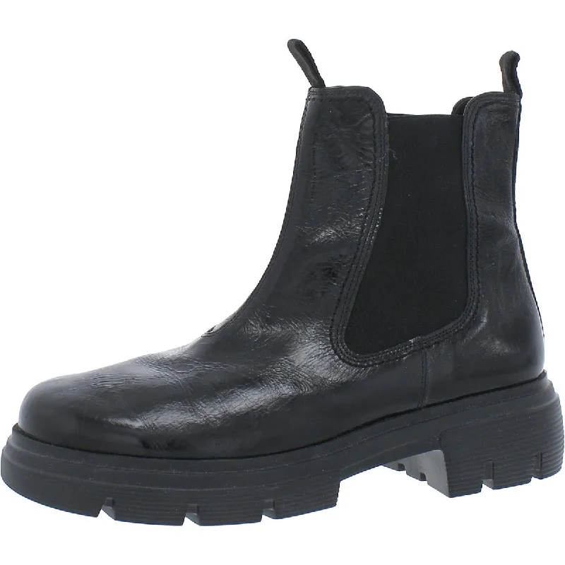 Paul Green Womens Round Toe Rubber Heel Ankle Boots