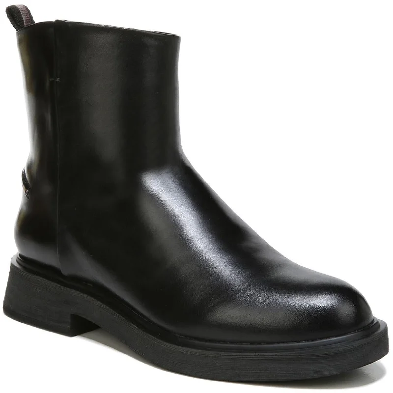 Franco Sarto Womens Bealy Leather Almond Toe Ankle Boots
