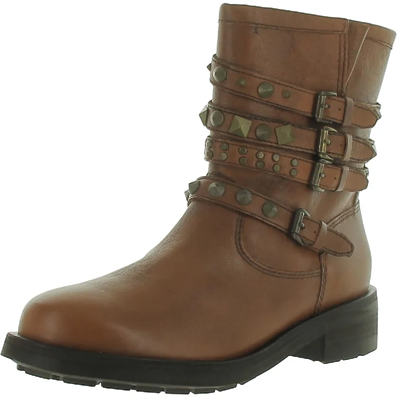 Schutz Womens Luizia Embellished Buckle Ankle Boots