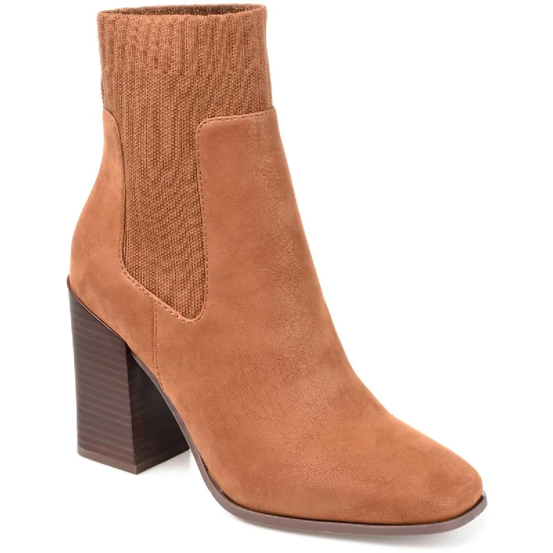 Journee Collection Womens ADALIA Block Heel Fashion Ankle Boots
