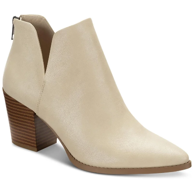 Sun + Stone Womens Elizaa Faux Leather Ankle Boots