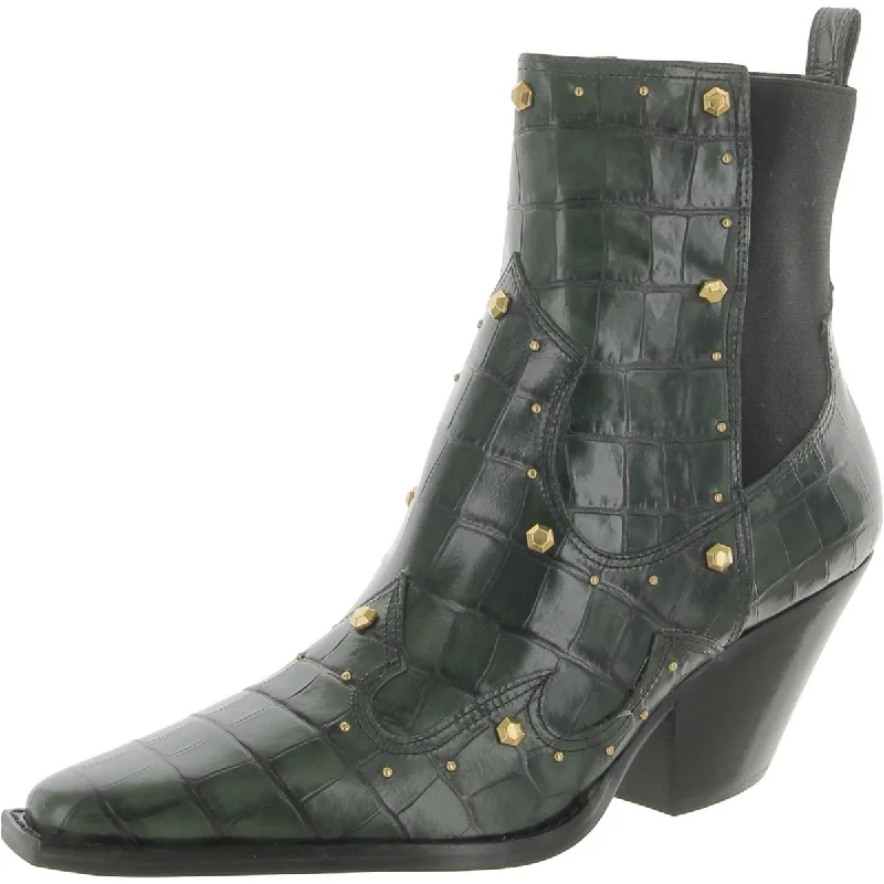 Deep Green/Black Glaze Croco/Gore