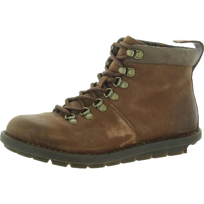 Born Womens Suede Ankle Combat & Lace-up Boots
