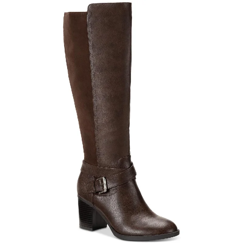 Style & Co. Womens Hazell Tall Block Heel Knee-High Boots
