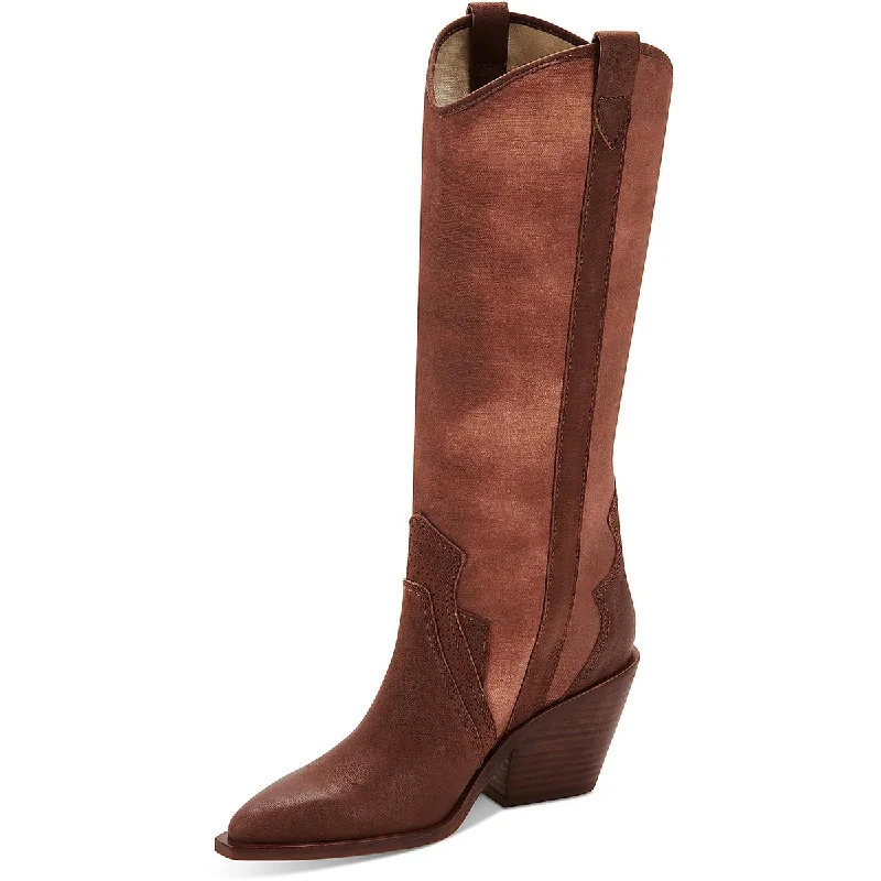 Dolce Vita Womens Navene Block Heel Cowboy, Western Boots
