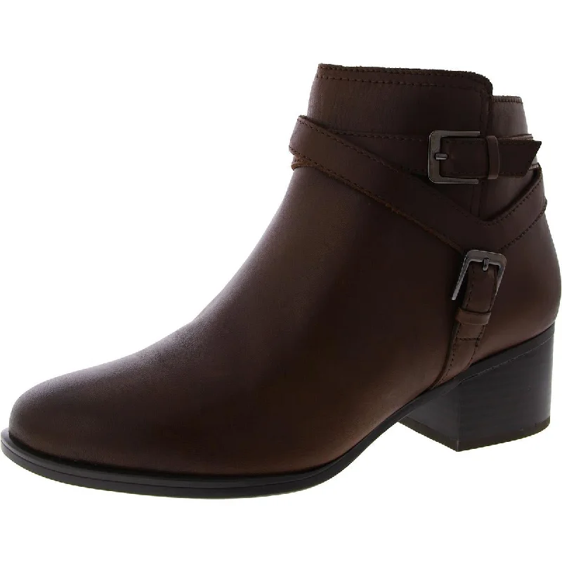 Naturalizer Womens Kipling Leather Comfort Ankle Boots