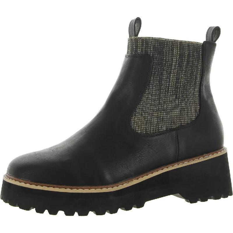 Yellow Box Womens IDELA Faux Leather Wedge Heel Ankle Boots