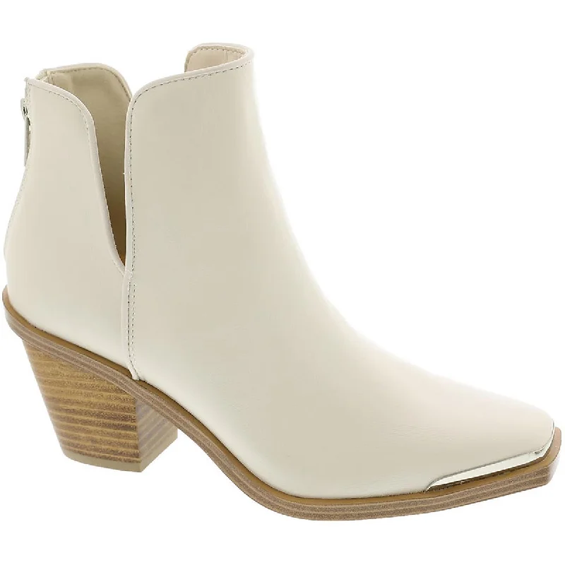 Yellow Box Womens VALESKA Western Bootie Block Heel Ankle Boots
