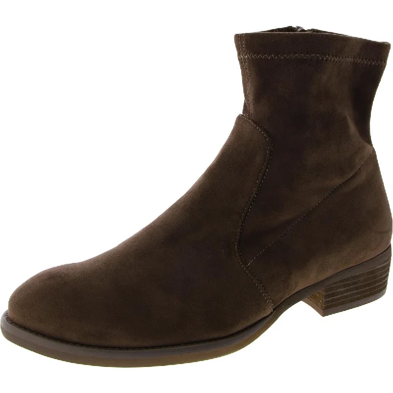VANELi Womens Faux Suede Zipper Ankle Boots