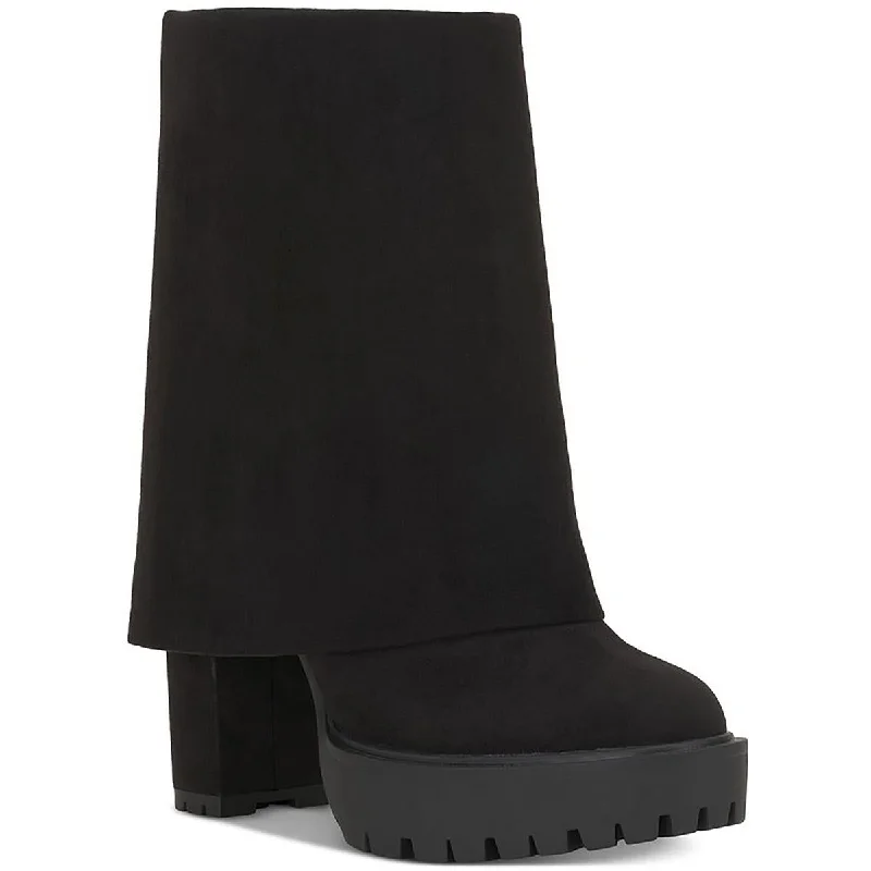 INC Womens ACELINA Faux Suede Round toe Chelsea Boots