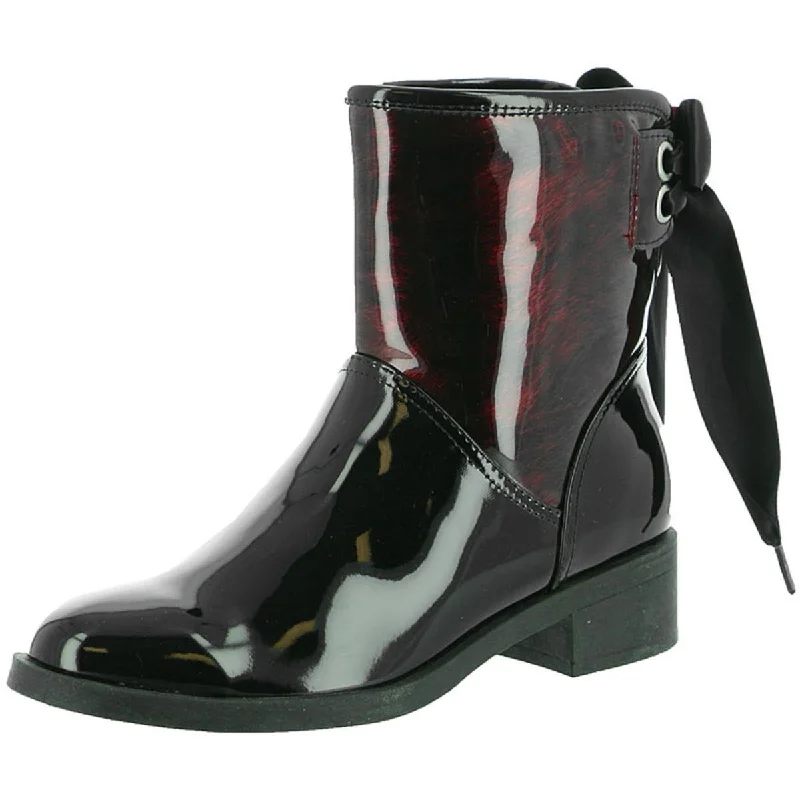 Beacon Womens Emmy Patent Lace-Up Dress Boots