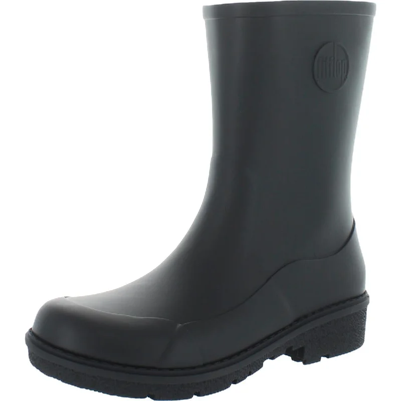 Fitflop Womens Wonderwelly Short Rubber Lug Sole Rain Boots