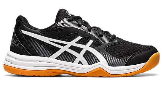 Asics Gel-Upcourt 5 GS Black/White Junior Court Shoe